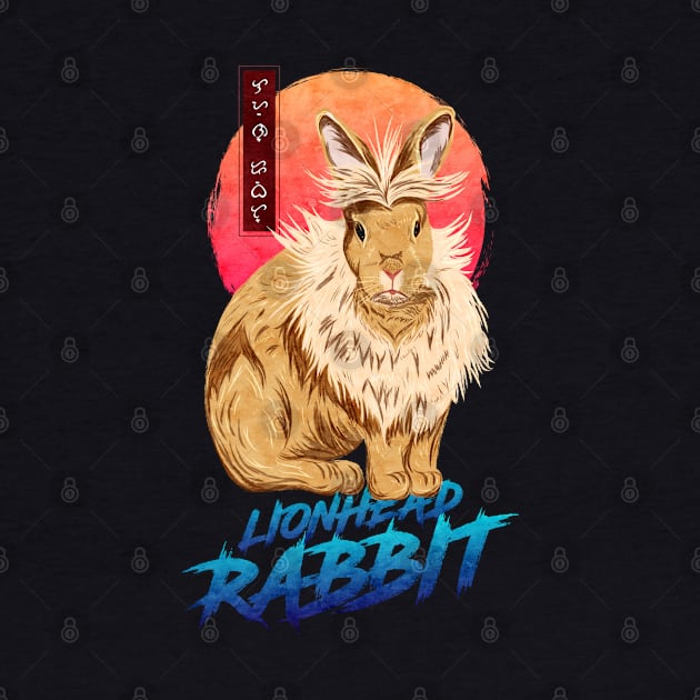 Lionhead Rabbit - Black by Thor Reyes